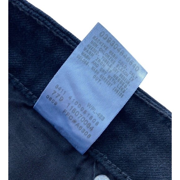 Levis 524 Too Superlow Skinny Jeans Womens Size 5 Black Low Rise Indie Sleaze - Picture 7 of 9